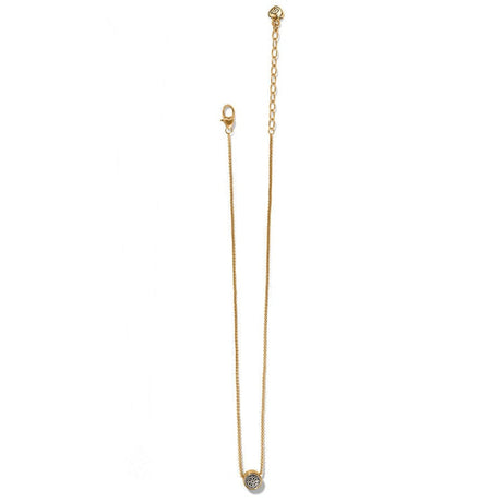 Ferrara Two Tone Luce Mini Pendant Necklace - Silver-Gold