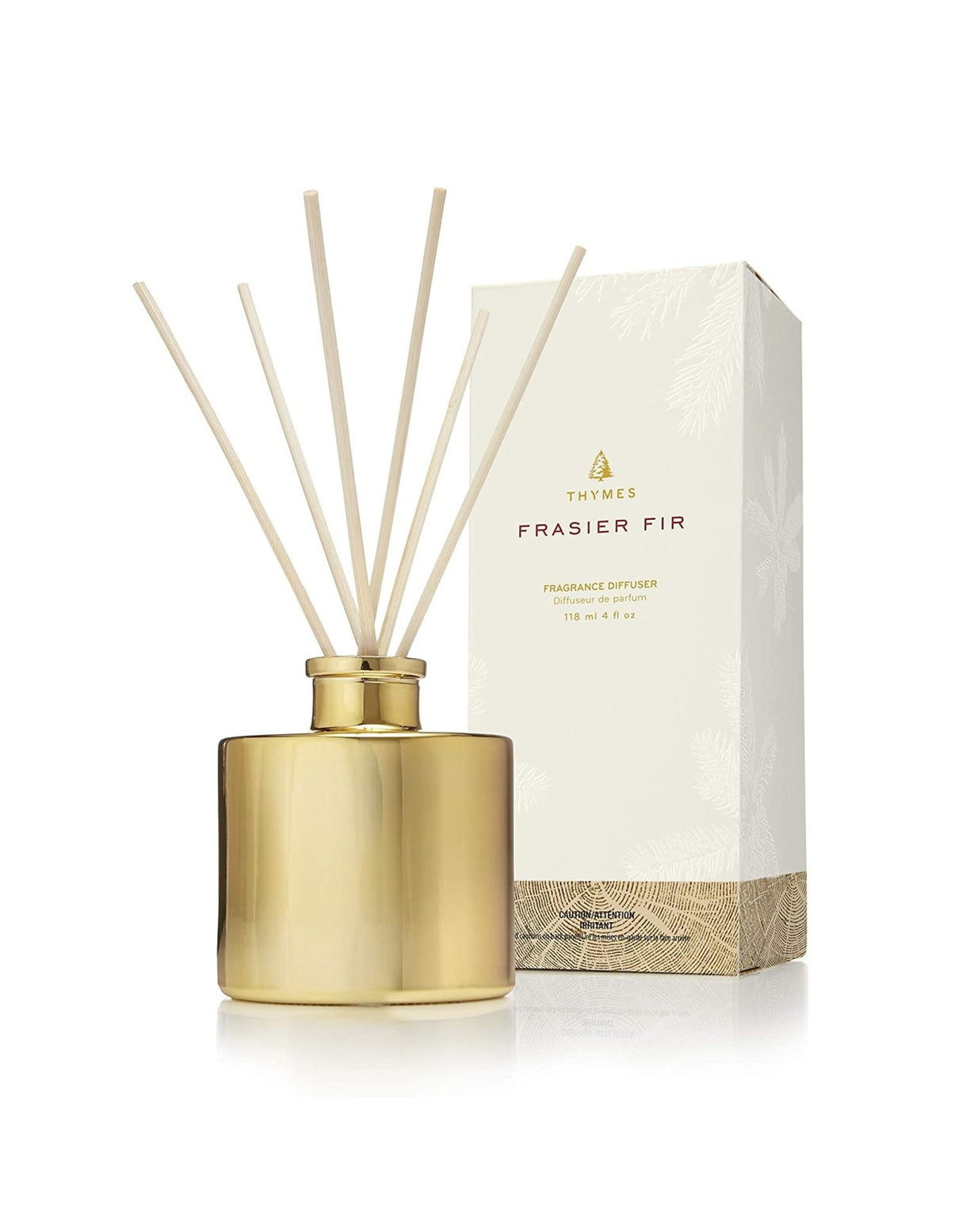 Frasier Fir Gilded Reed Diffuser, Petite Gold *