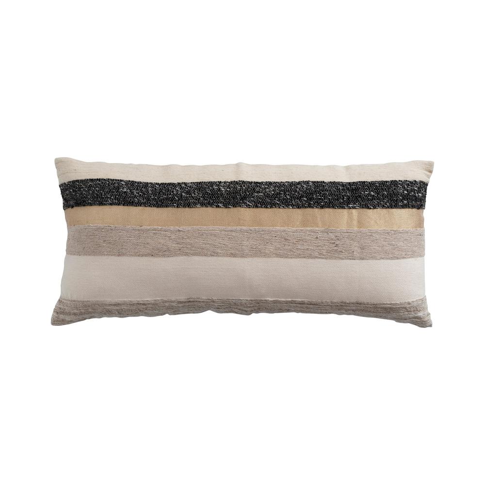 36"L x 16"H Cotton Lumbar Pillow