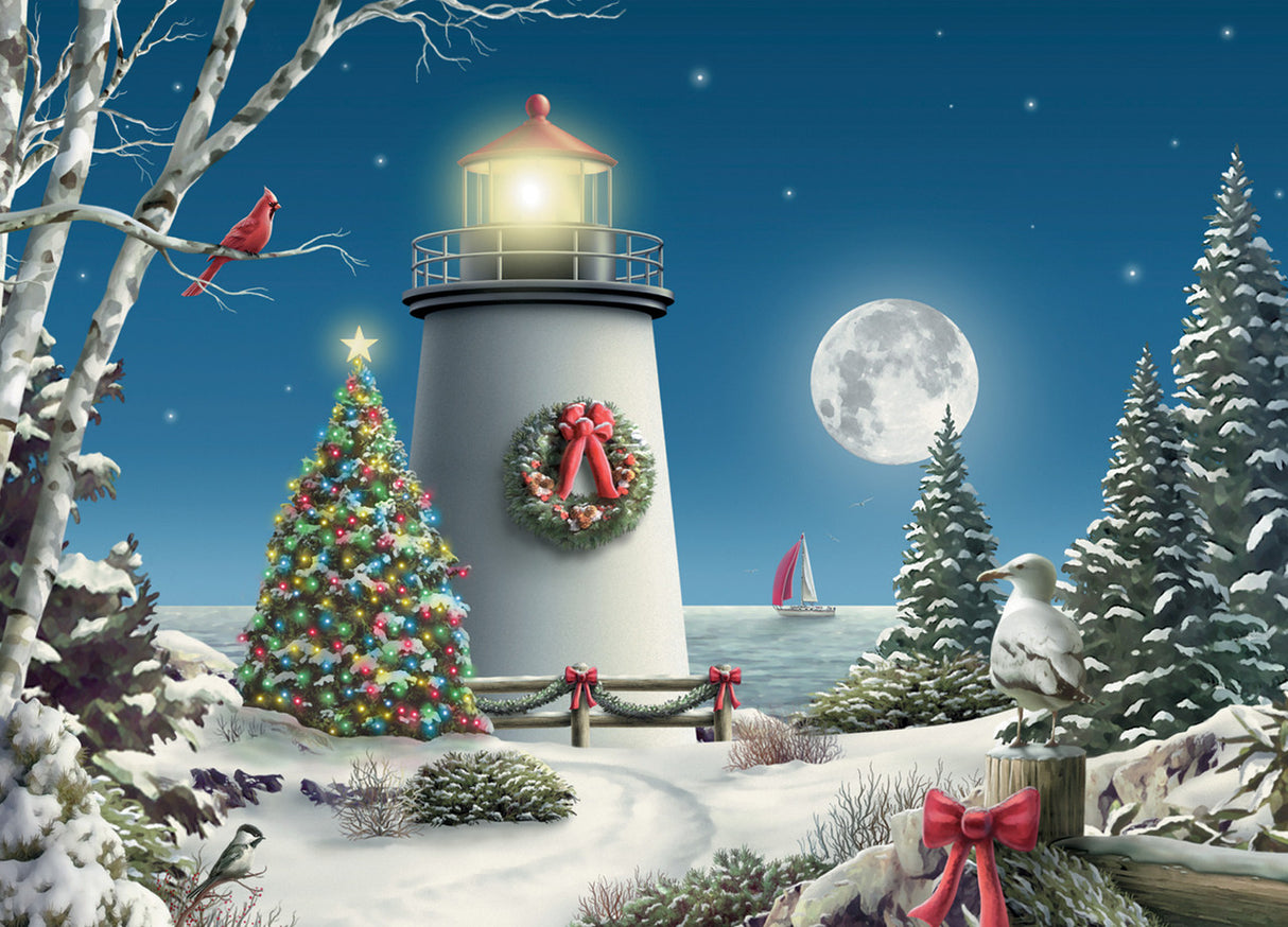 Christmas Lighthouse Christmas Cards
