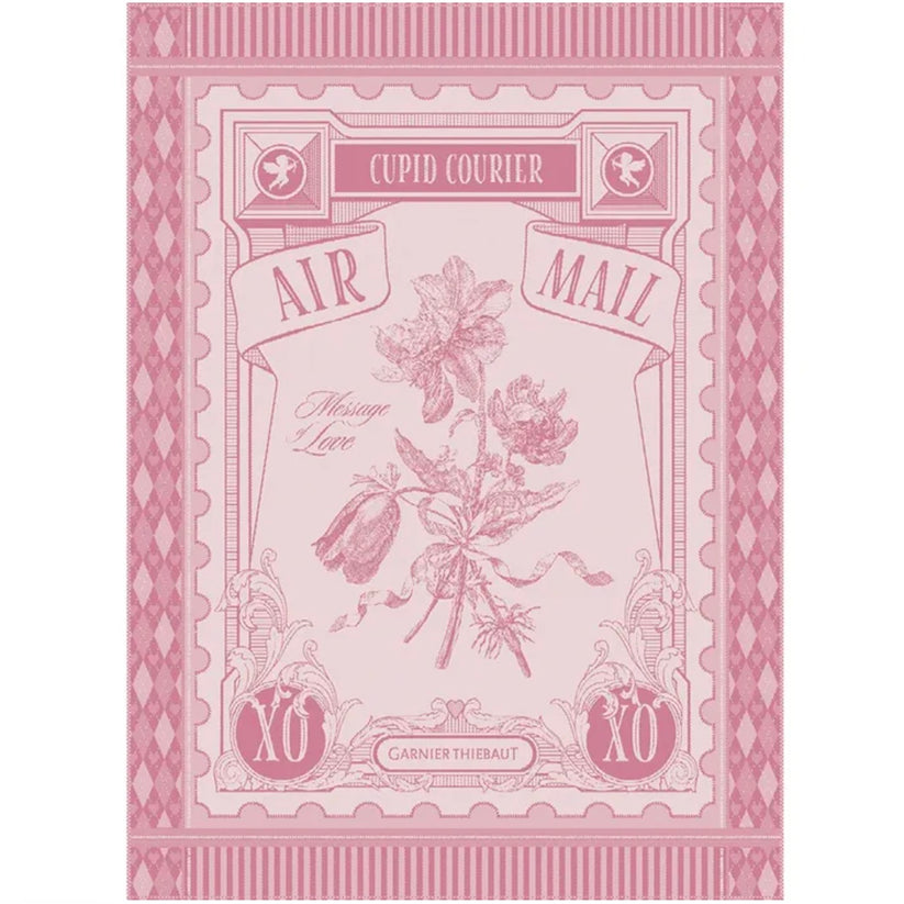 Cupid Courier Rose Kitchen Towel