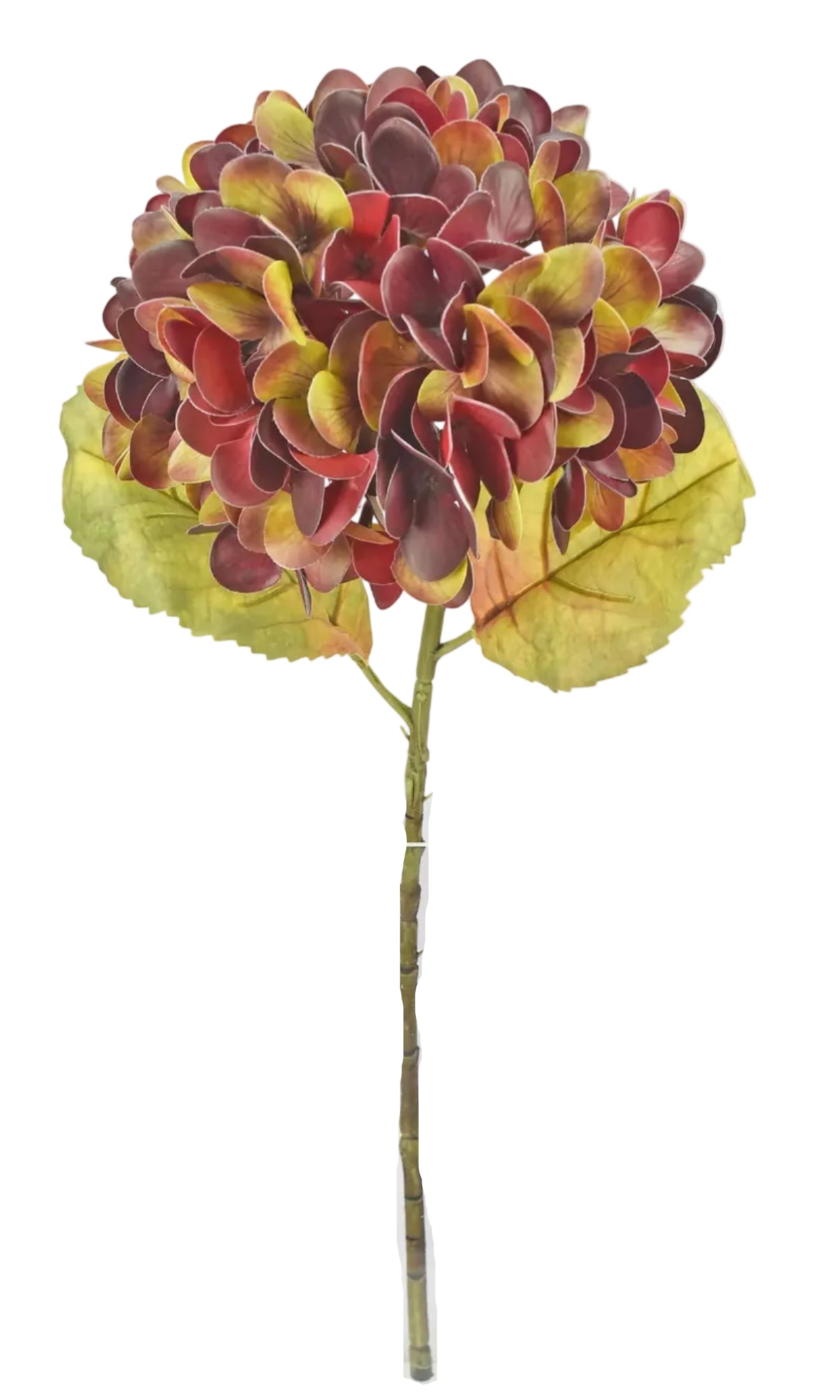 RED/PURPLE & GREEN HYDRANGEA -22.5"
