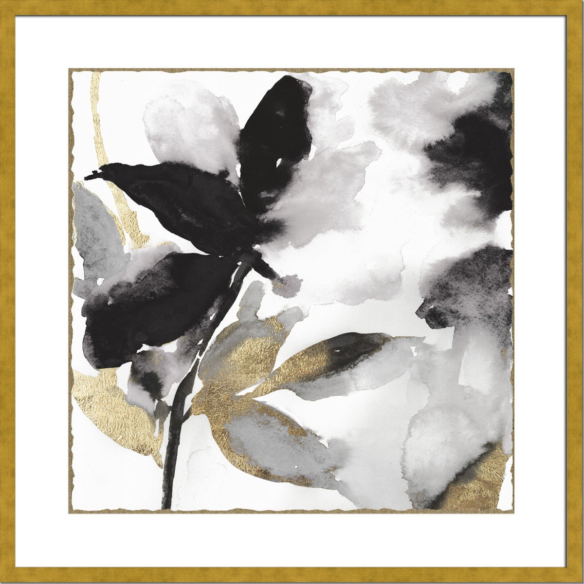 BLACK PETAL GOLD LEAF II