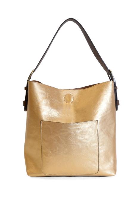 Metallic Golden Hour Hobo Coffee Handle Handbag