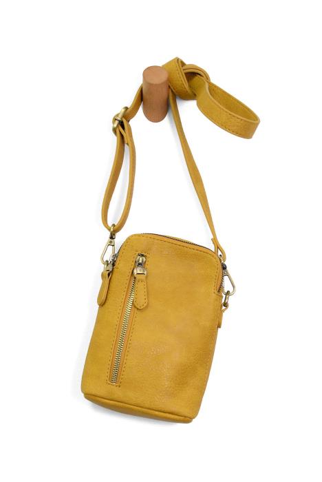 Mustard Jolene Crossbody Phone Bag