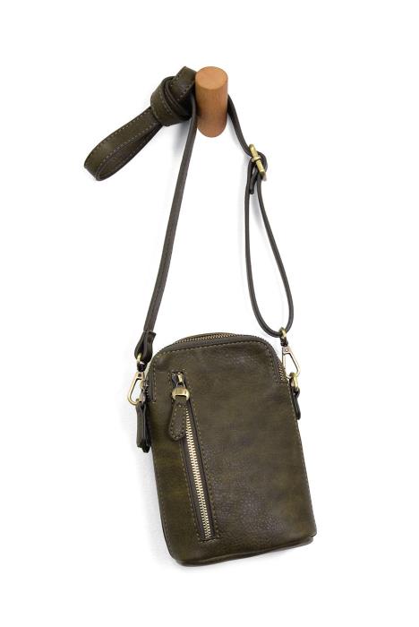 Dark Olive Jolene Crossbody Phone Bag