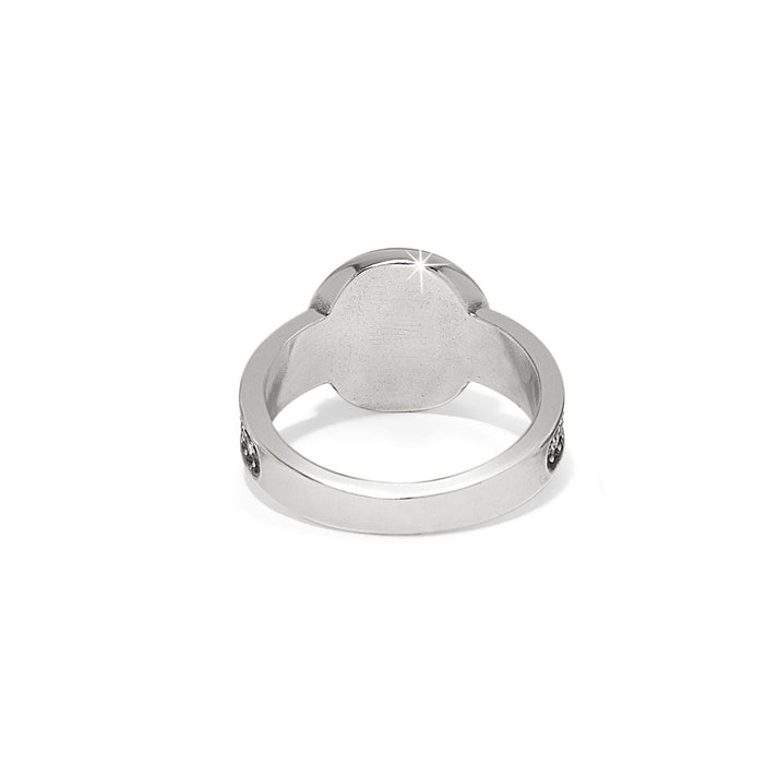 Meridian Aurora Silver-Golden Shadow Ring - Size 7