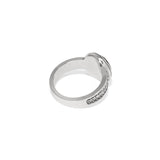 Meridian Aurora Silver-Golden Shadow Ring - Size 7