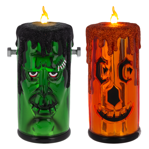 LED Spooky Candle Acrylic