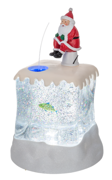 GLOBE #52 - LED Light Up Shimmer Ice Fishing Figurine