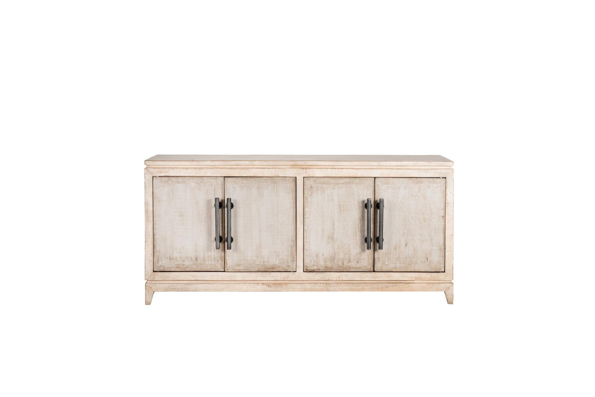 Lexington 4DR Cabinet White Washed - Antique Grey