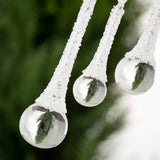 ICY GLASS DROP ORNAMENT