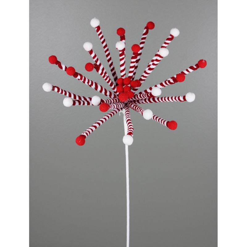 Peppermint Starburst Stem - Red White