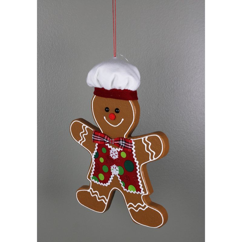 Gingerbread Man Ornament - Brown Multi