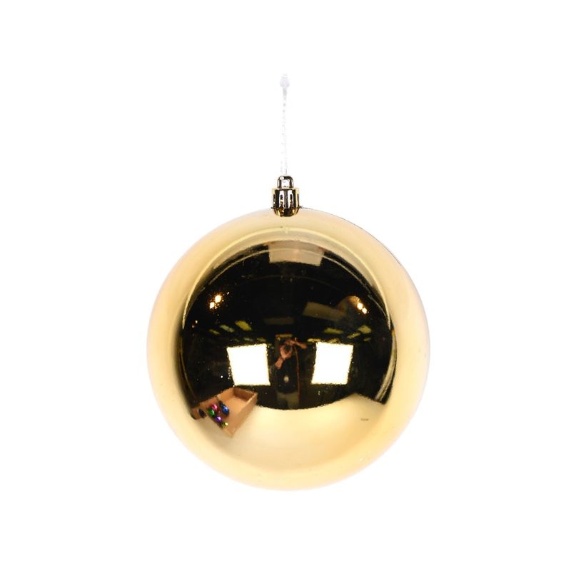 Plastic Ball Ornament 120mm - S. Gold