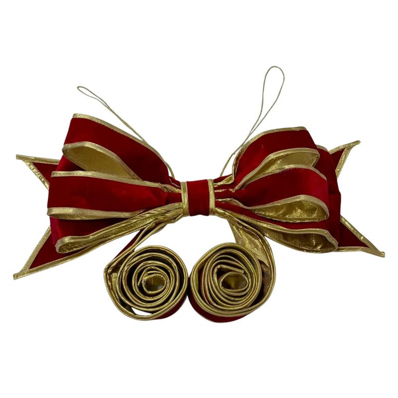 Velvet Bow - Red Gold