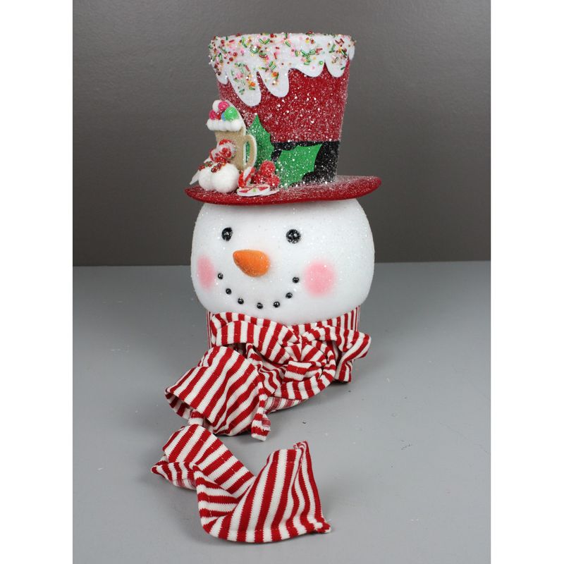 Snowman Décor - Red Wht Grn