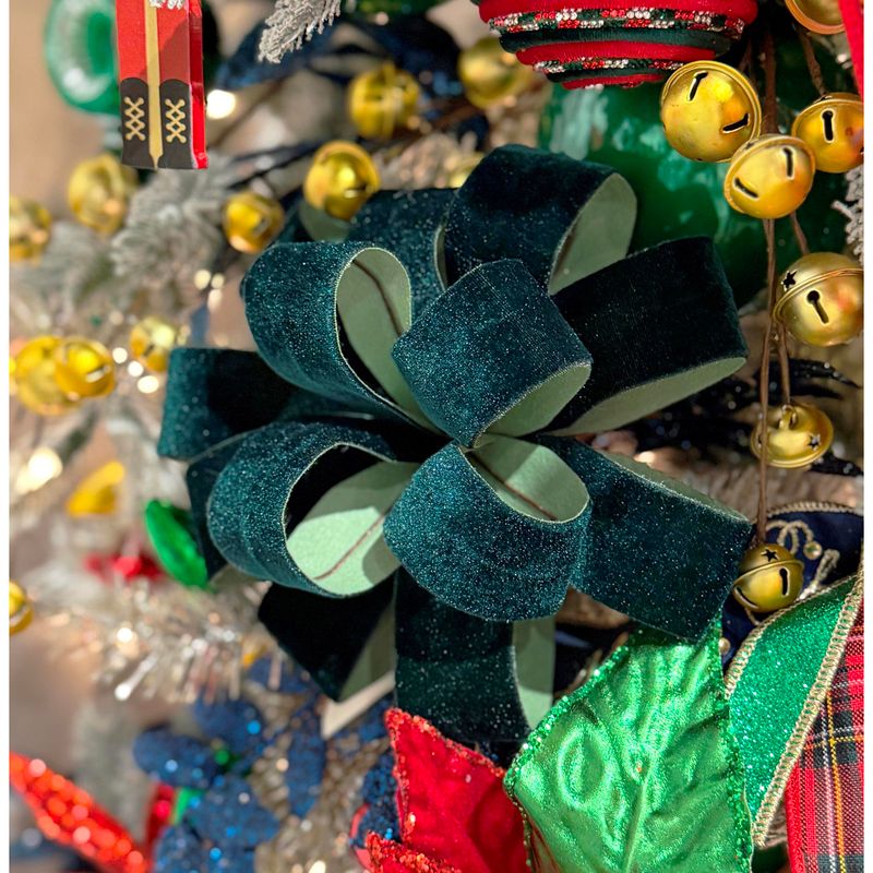 Velvet Ribbon Stem - Emerald