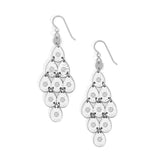 Palm Canyon Trdrop Silver French Wire Earrings