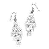 Palm Canyon Trdrop Silver French Wire Earrings