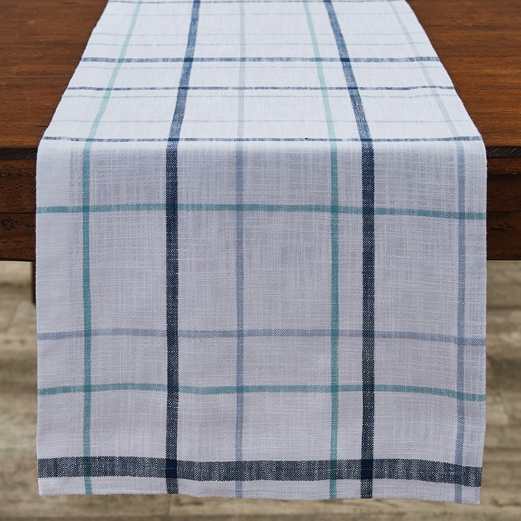 CASPIAN PLAID TABLE RUNNER