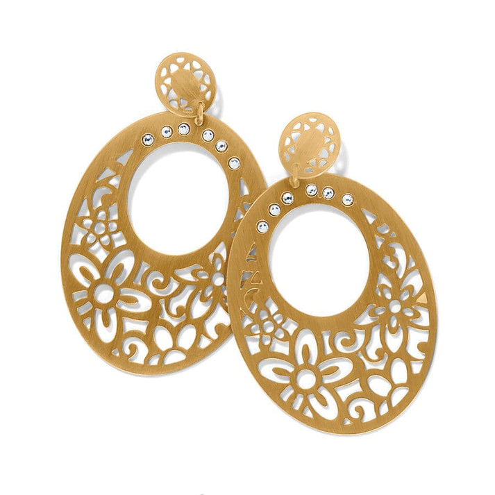 Posh Garden Post Drop Earrings - Gold