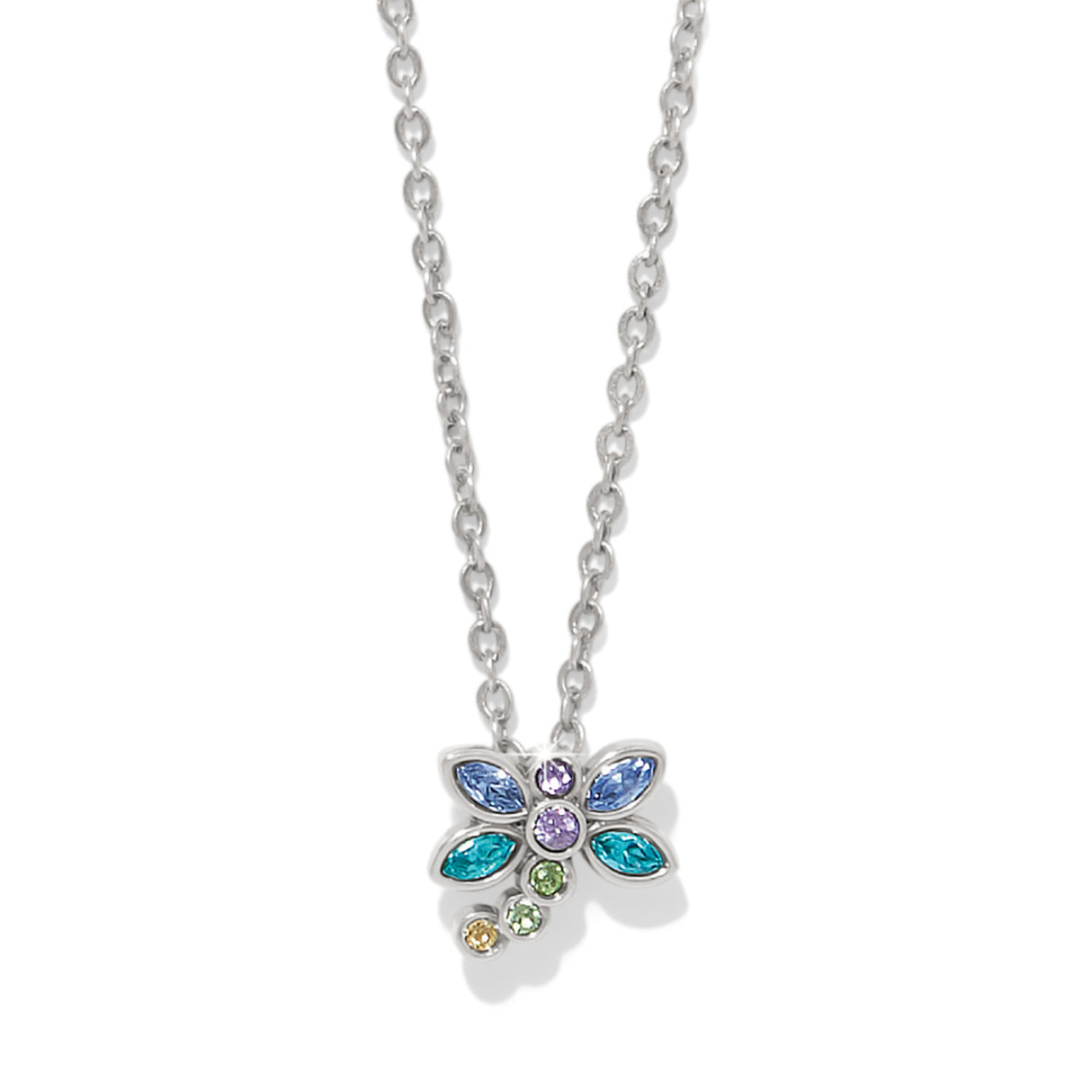 Enchanting Gem Dragonfly Necklace