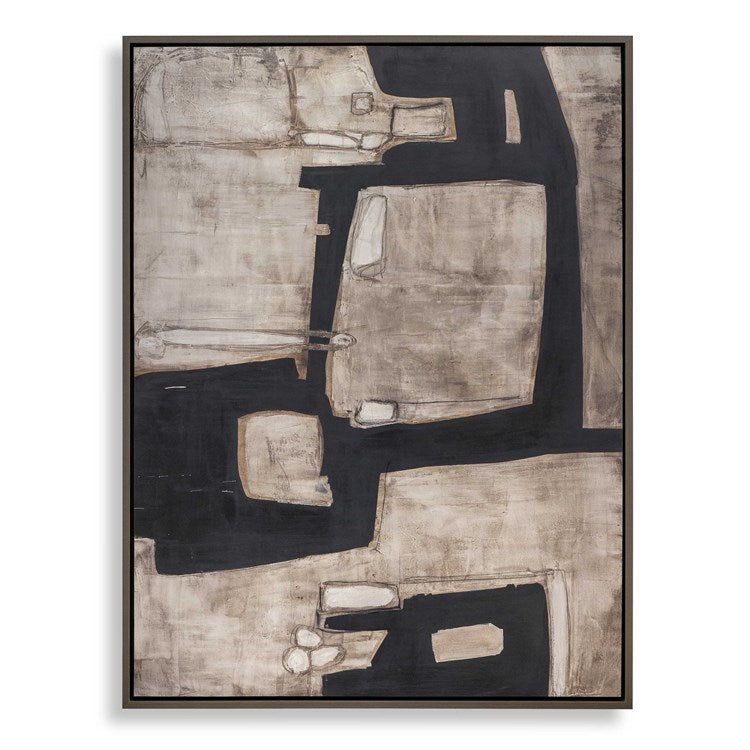 "Been Around the Block" Framed Canvas