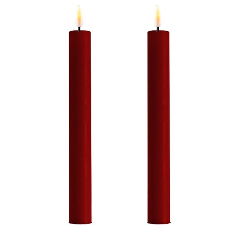 9.6" Bordeaux Taper Candle