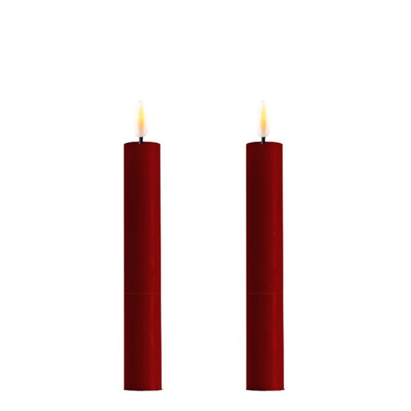 6" Bordeaux Taper Candle