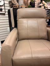 Kane Swivel & Power Recliner - Amalfi Gray Taupe | Omnia Leather