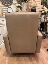 Kane Swivel & Power Recliner - Amalfi Gray Taupe | Omnia Leather