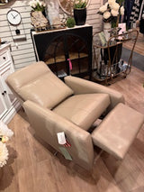Kane Swivel & Power Recliner - Amalfi Gray Taupe | Omnia Leather