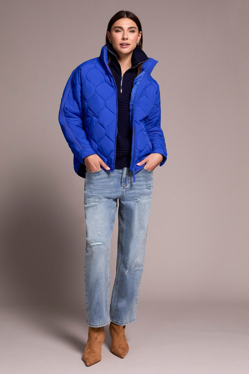 ZIPPED FRT QUILTED JACKET