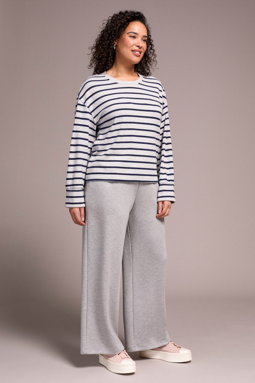 L/S CREW NECK TOP W/CUFF