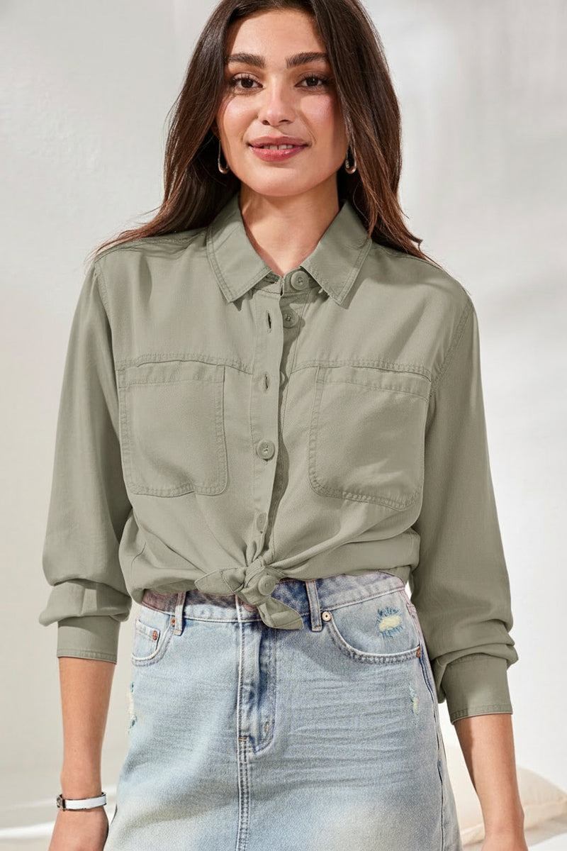 Overshirt In Washed Cavalry Twill