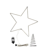 17.5" METAL LIGHTED LED STAR TREETOP