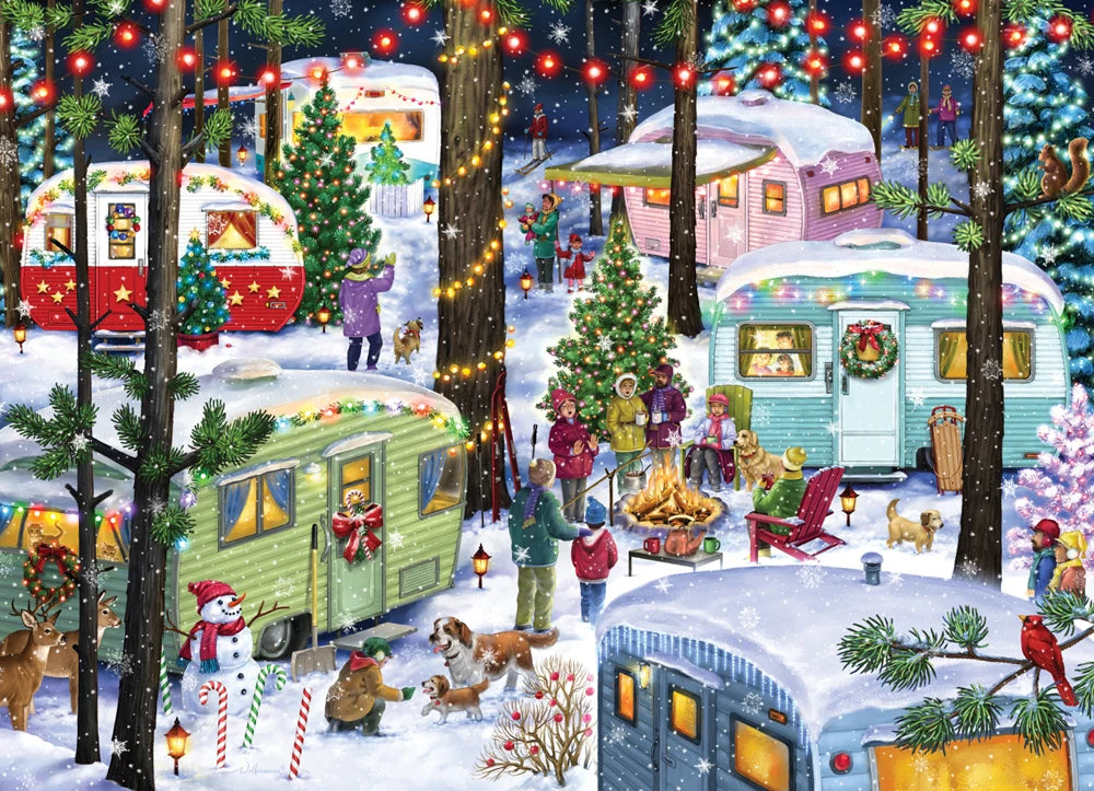 Camping for Christmas Jigsaw Puzzle - 1000 PC