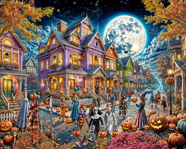 Moonlit Halloween Jigsaw Puzzle - 1000 PC