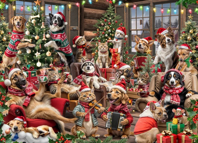 Tails of Christmas Jigsaw Puzzle - 1000 PC