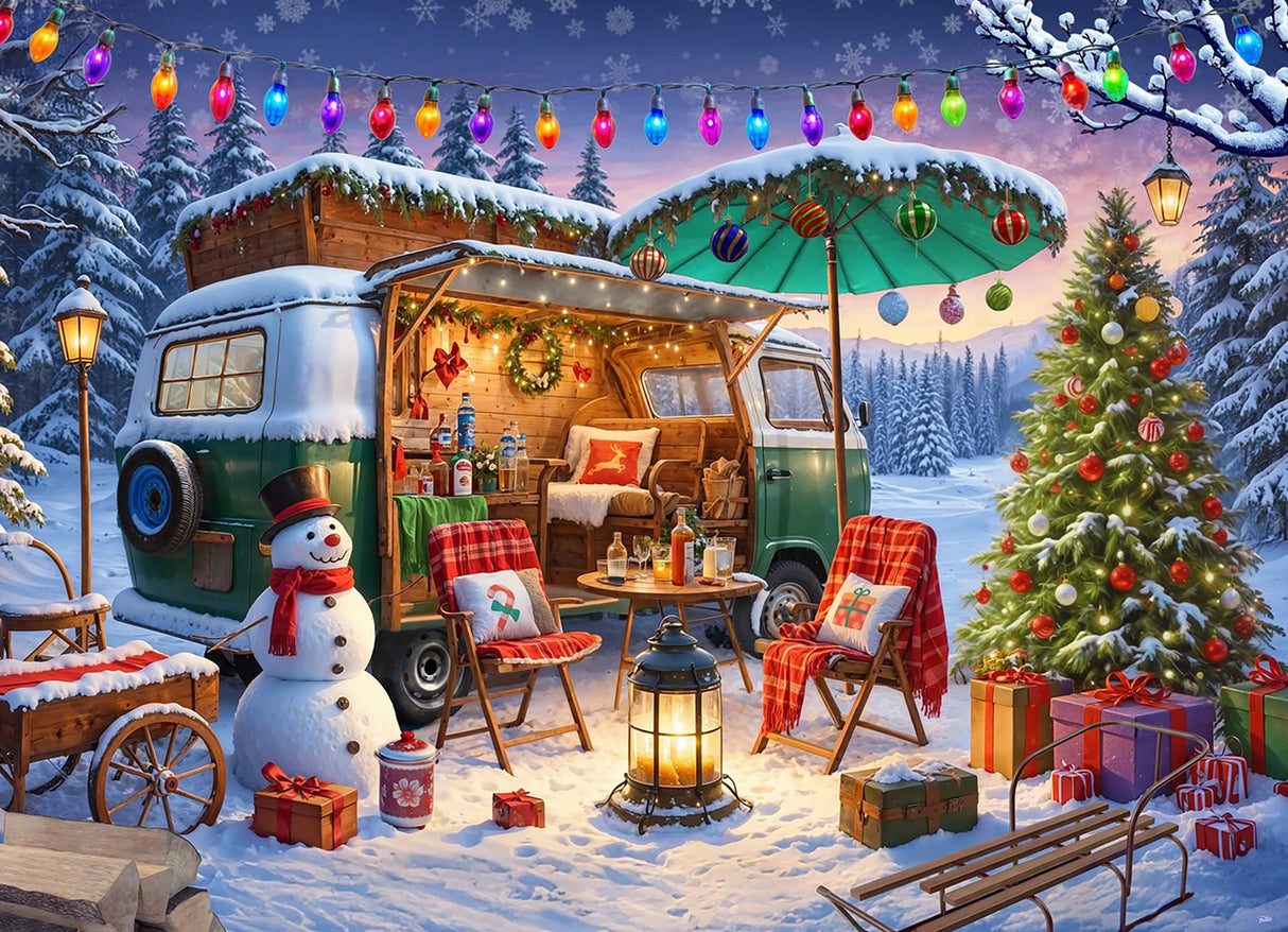 Christmas Camper Jigsaw Puzzle - 1000 PC