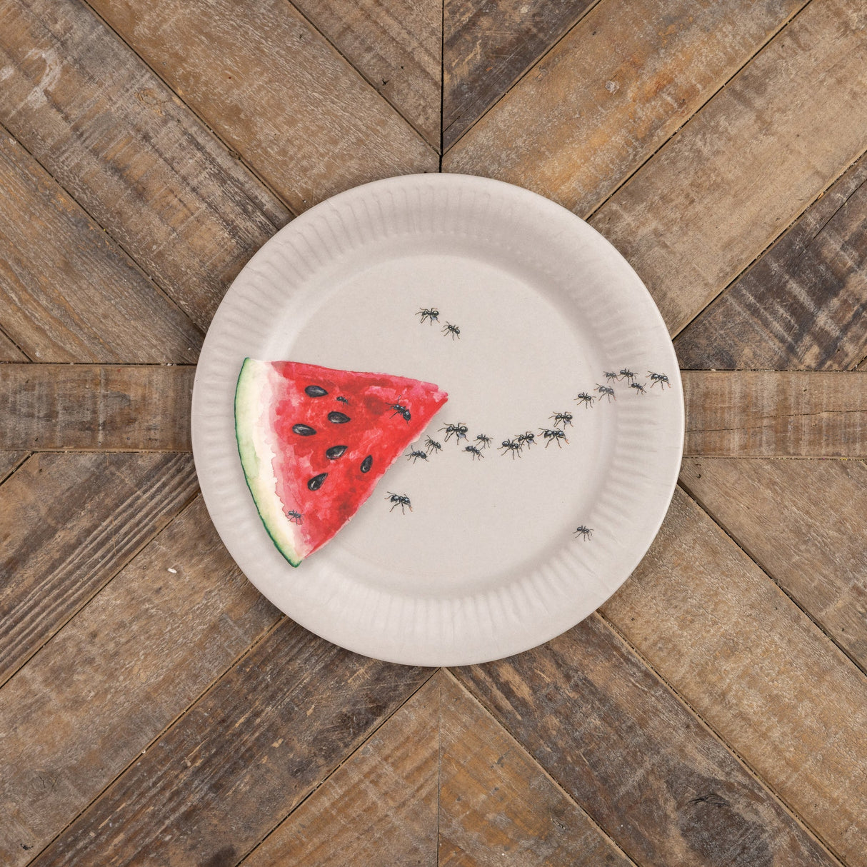 WATERMELON W/ ANTS PLATE