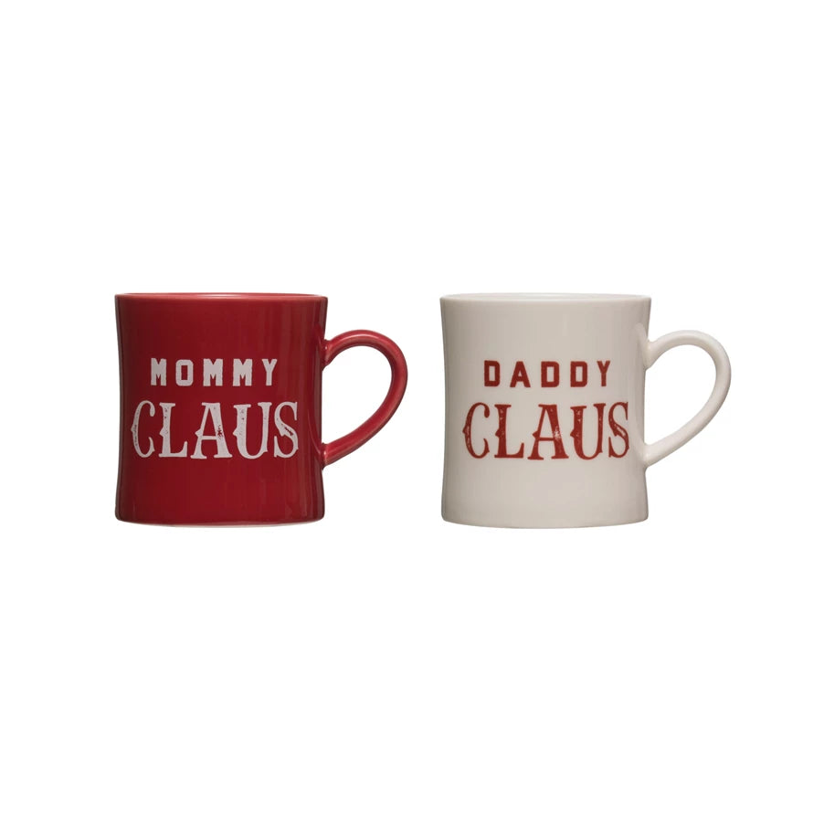 16 oz. Stoneware Mug - Mommy + Daddy Klaus