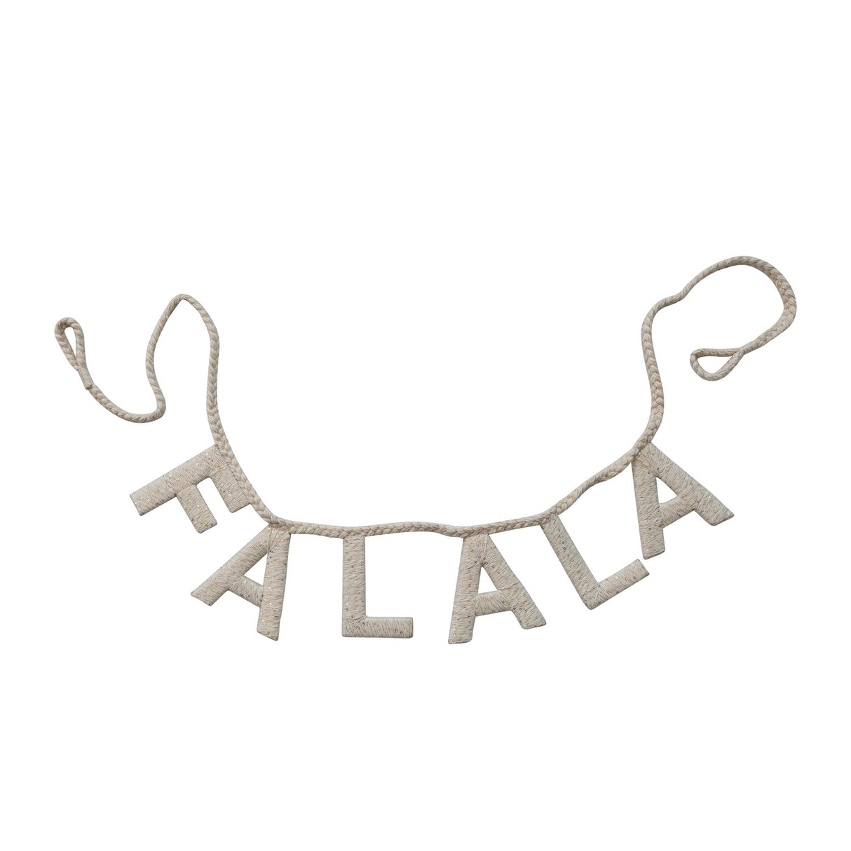 Handmade Cotton Blend Braided Garland with Sequins -FALALA