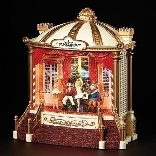 GLOBE #17 -9.25"H Musical Nutcracker LED Swirl Stage -USB ADAPTOR