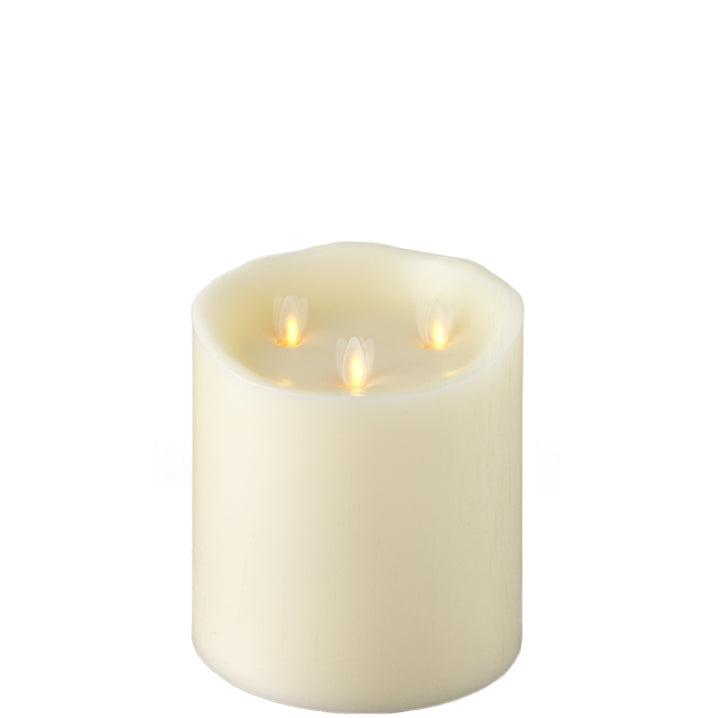 6" x 6" Ivory Pillar Candle