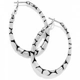 Pebble Oval Hoop Earrings