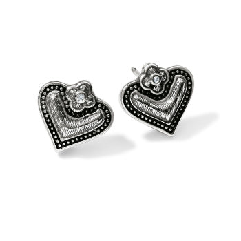 Luna Heart Mini Post Earrings