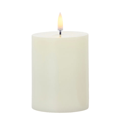 3" x 5" Ivory Pillar Candle