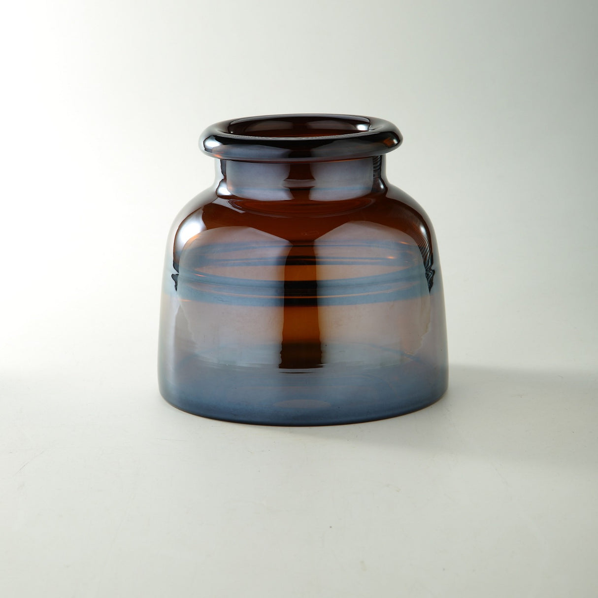 6.5" Amber Glass Vase